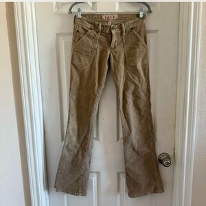 Abercrombie and fitch Vintage y2k early 2000s corduroy low rise bootcut pants